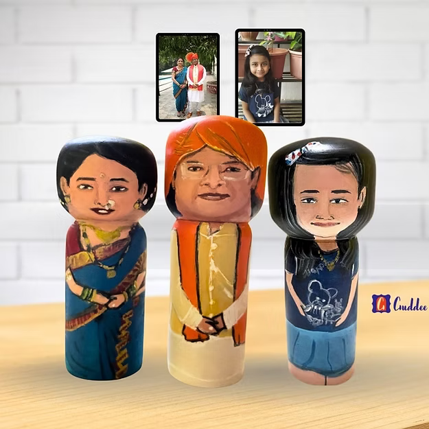 Big Set of 3 Personalised doll
