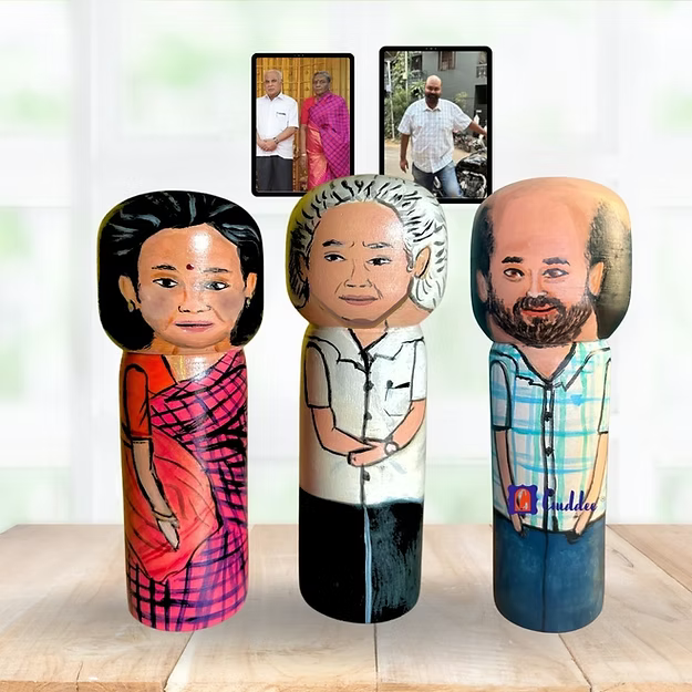 Big Set of 3 Personalised doll
