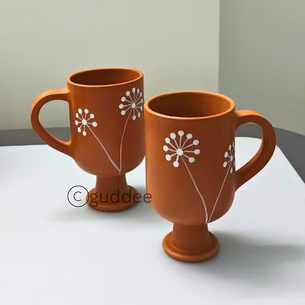Terracotta Dandelion Mug