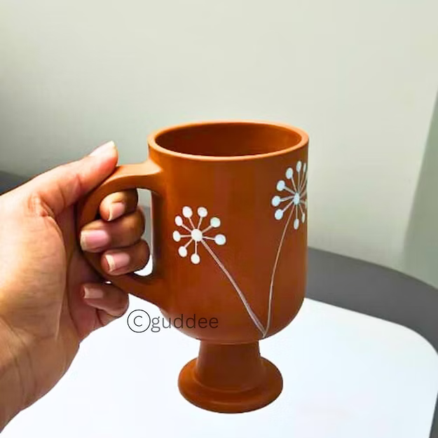 Terracotta Dandelion Mug