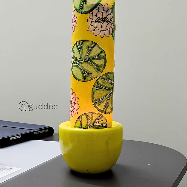 Lotus Tea light holder with shade tholu bommalatta table decor