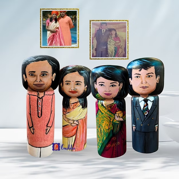 Big Set of 4 Personalised doll