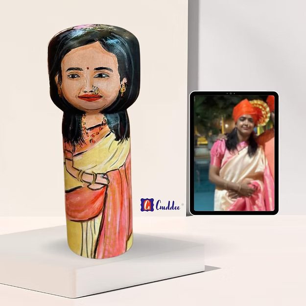 Personalised Young female single doll - big