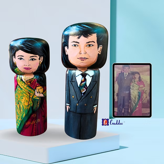 Personalised elder / parents couple doll- Big