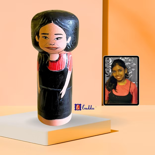Personalised kid / sister / brother single doll - big