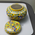 Decorative Storage Box - Round Yellow