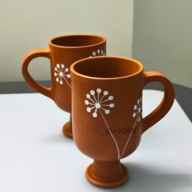 Terracotta Dandelion Mug