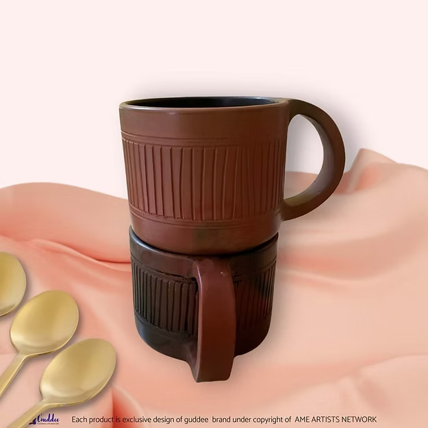 One Terracotta Durable Light line carved cup