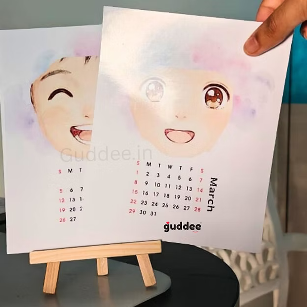 Chaos Cutie – Harley Quinn–Inspired Illustrated Desk Calendar 2026