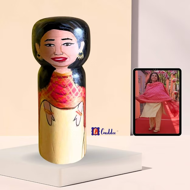 Personalised Young female single doll - big
