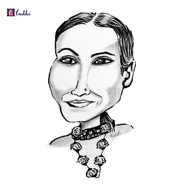Personalized Caricature Black and white - A4 Size