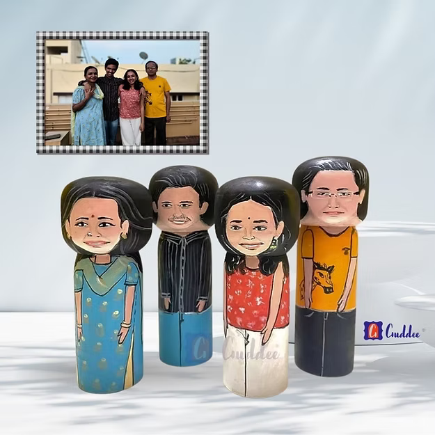 Big Set of 4 Personalised doll