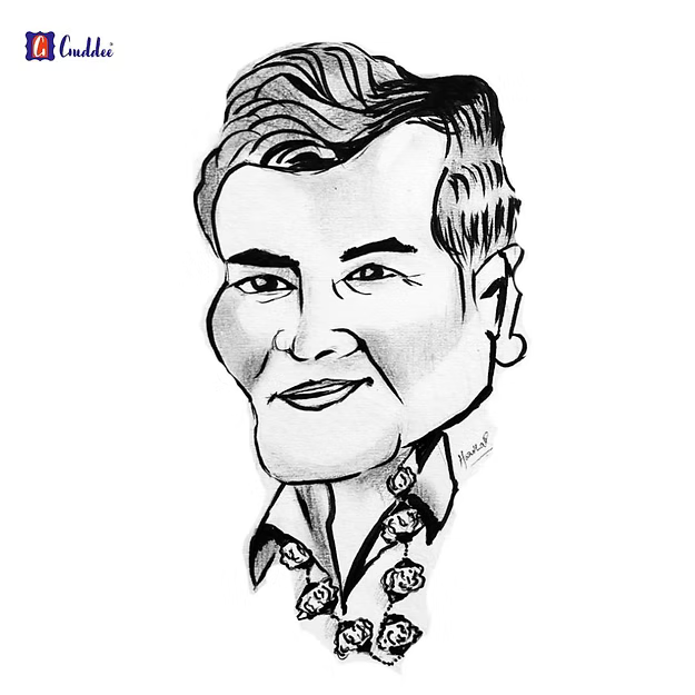 Personalized Caricature Black and white - A4 Size