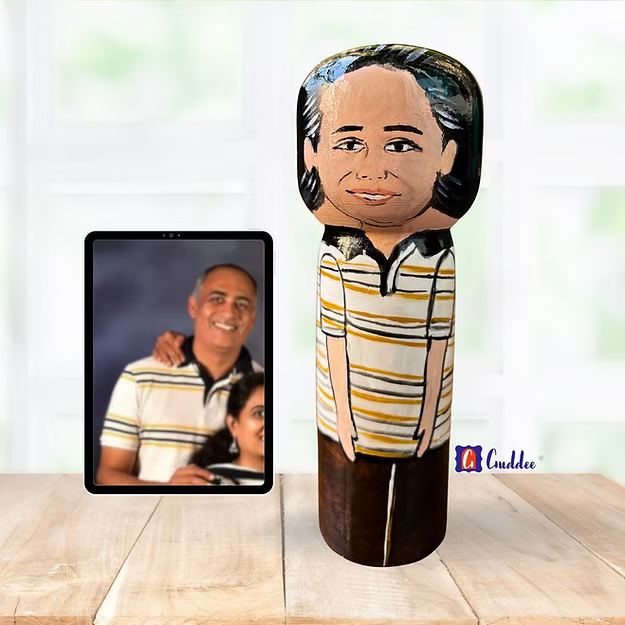 Personalised Elder / Father male single doll- big