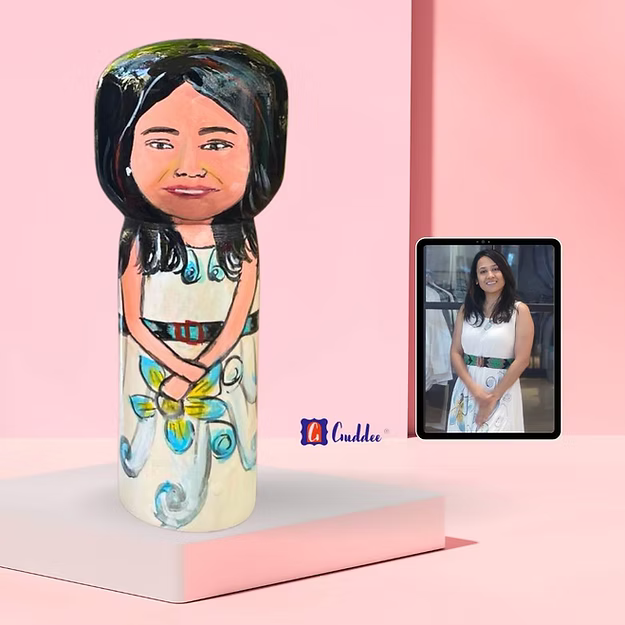 Personalised Young female single doll - big