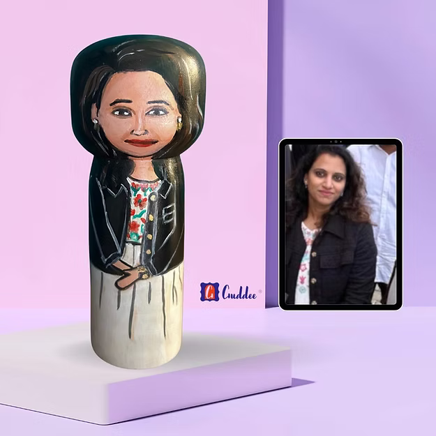 Personalised Young female single doll - big