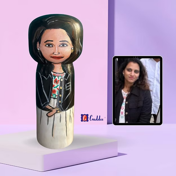 Personalised Young female single doll - big