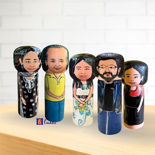 Big Set of 5 Personalised doll