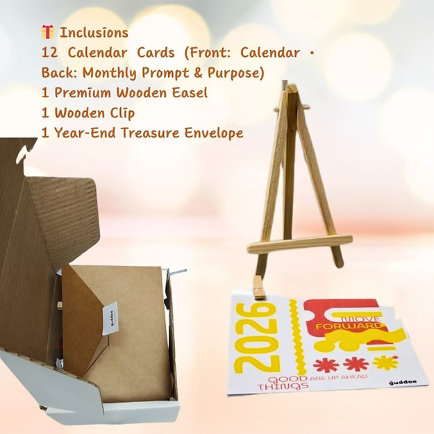 Mindful manifestation Name Pic cut out desk calendar + personalised doll
