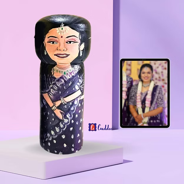 Personalised Young female single doll - big