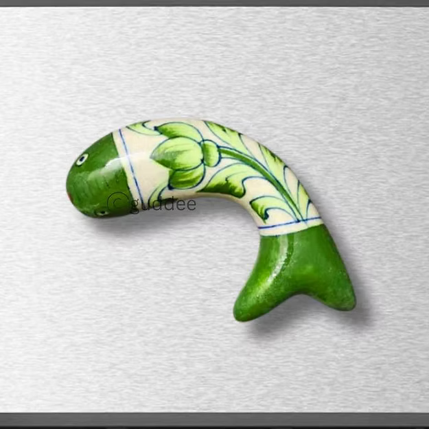 Fish Sky Green fridge magnet