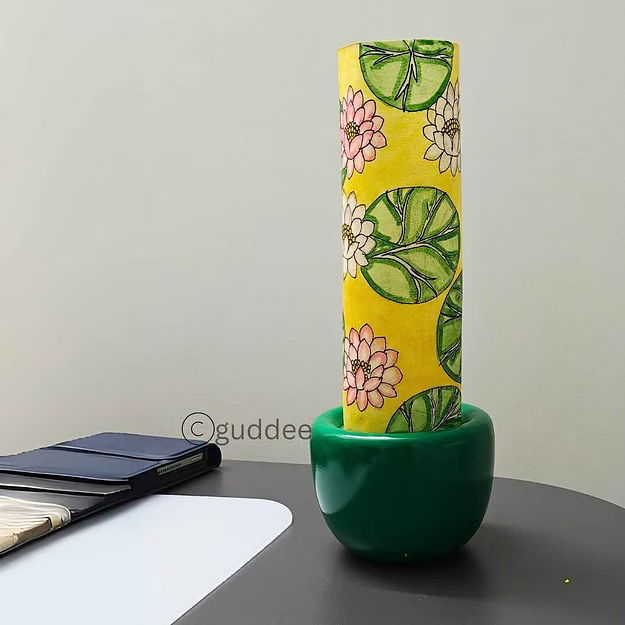 Lotus Tea light holder with shade tholu bommalatta table decor