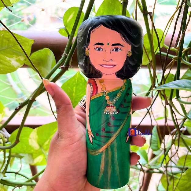 Personalised Young female single doll - big