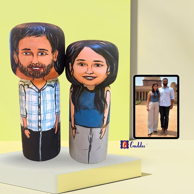 Personalised Young Couple dolls - Big